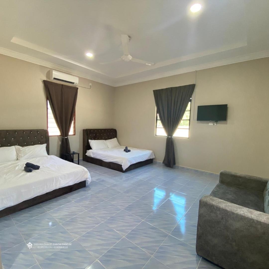 Sasuka Chalet Pantai Pandak Kuala Terengganu Exteriör bild
